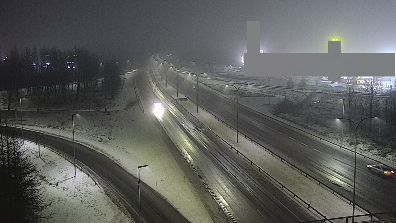 Weather Camera Image Väg 4 Uleåborg, Kaakkuri, Oulu, Pohjois-Pohjanmaa