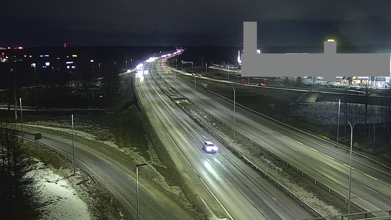 Weather Camera Image Road 4 Oulu, Kaakkuri, Oulu, Pohjois-Pohjanmaa