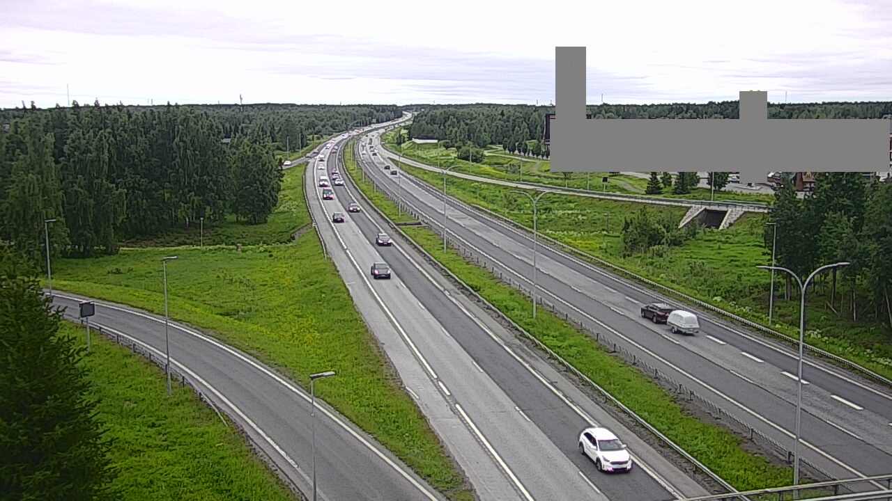 Weather Camera Image Väg 4 Uleåborg, Kaakkuri, Oulu, Pohjois-Pohjanmaa