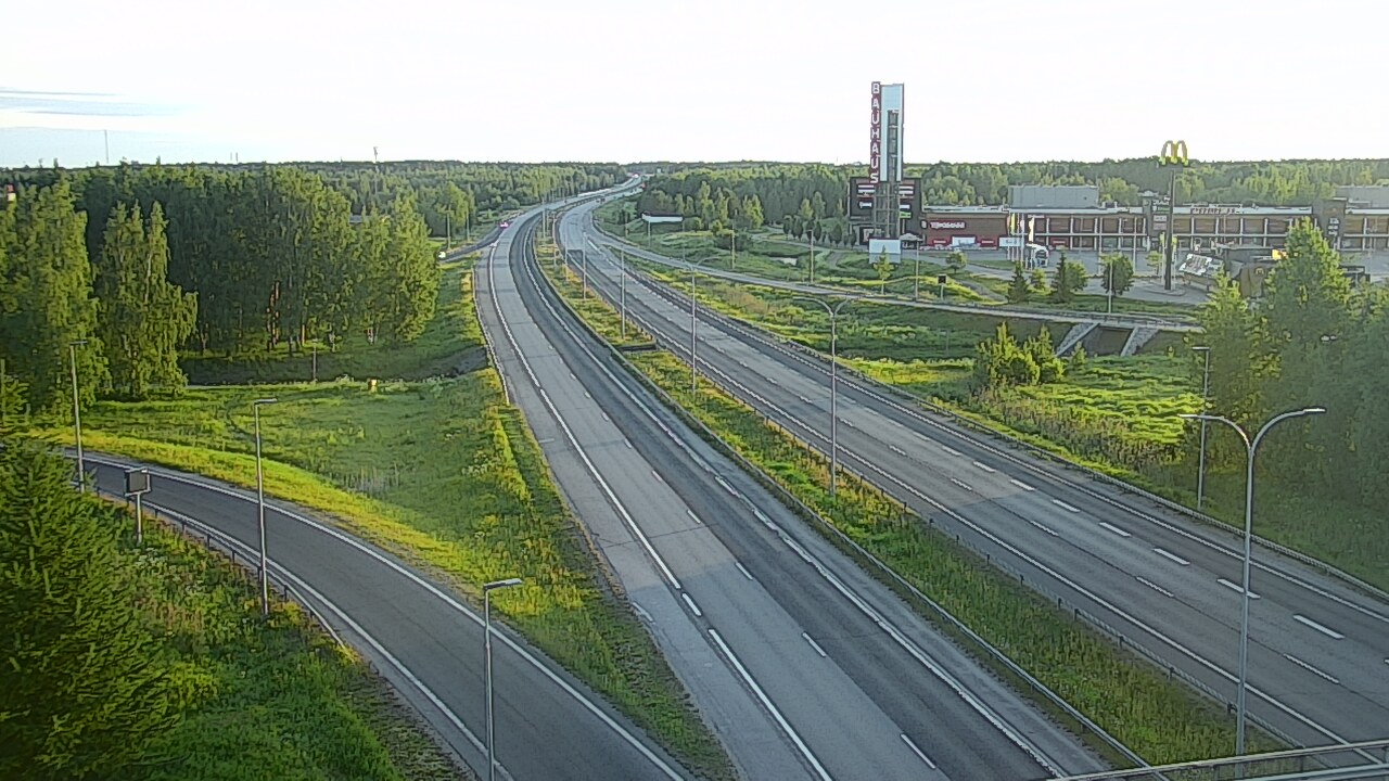 Weather Camera Image Road 4 Oulu, Kaakkuri, Oulu, Pohjois-Pohjanmaa