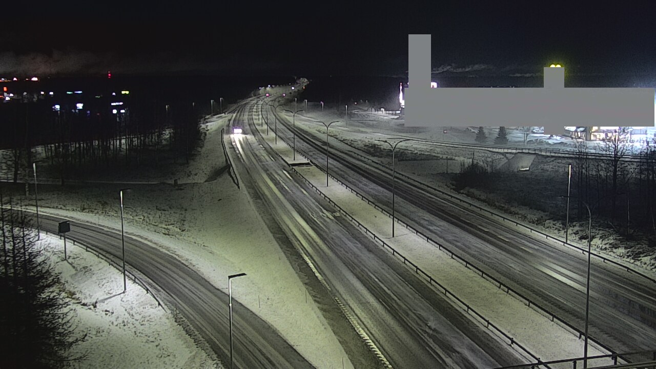 Weather Camera Image Väg 4 Uleåborg, Kaakkuri, Oulu, Pohjois-Pohjanmaa