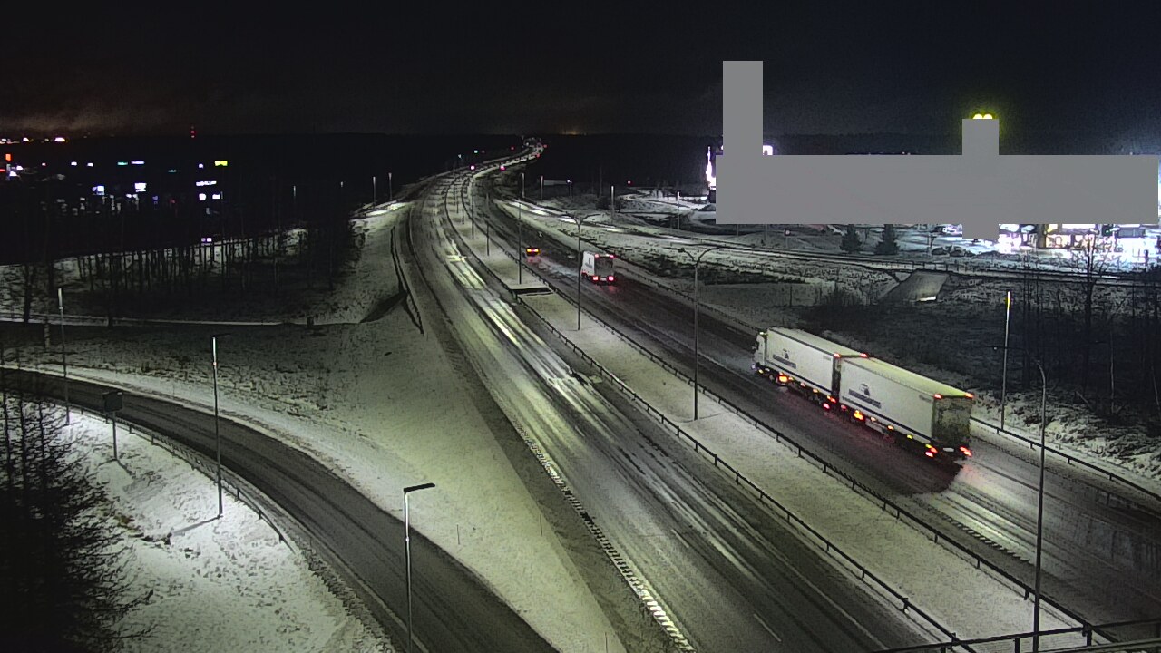 Weather Camera Image Väg 4 Uleåborg, Kaakkuri, Oulu, Pohjois-Pohjanmaa