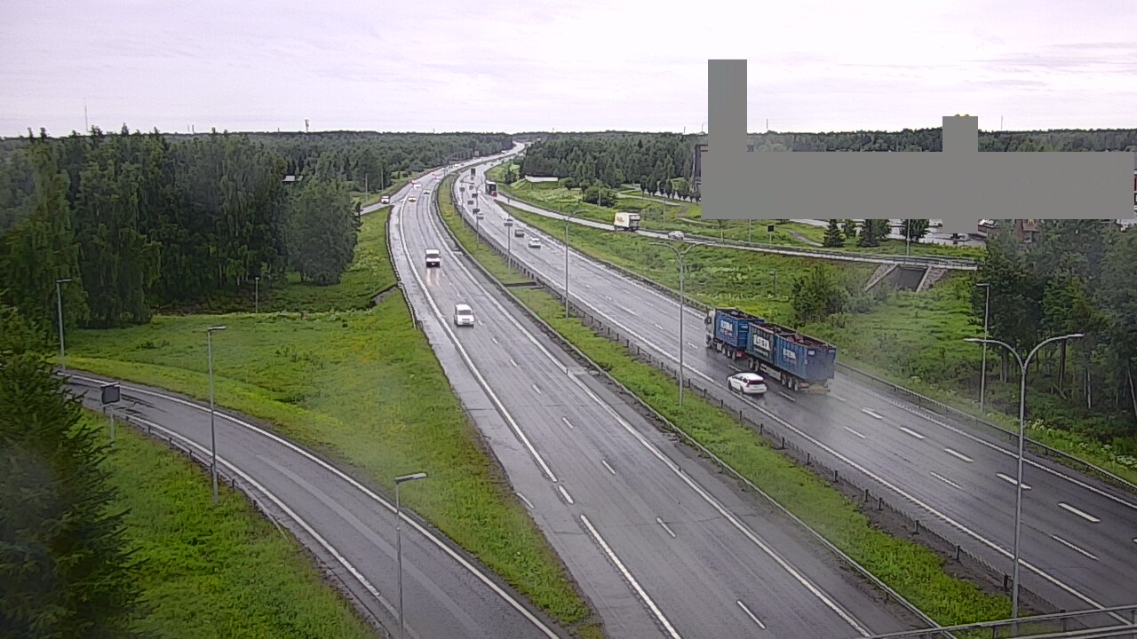 Weather Camera Image Väg 4 Uleåborg, Kaakkuri, Oulu, Pohjois-Pohjanmaa