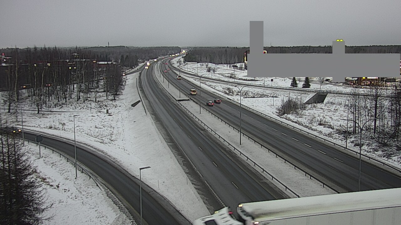 Weather Camera Image Väg 4 Uleåborg, Kaakkuri, Oulu, Pohjois-Pohjanmaa