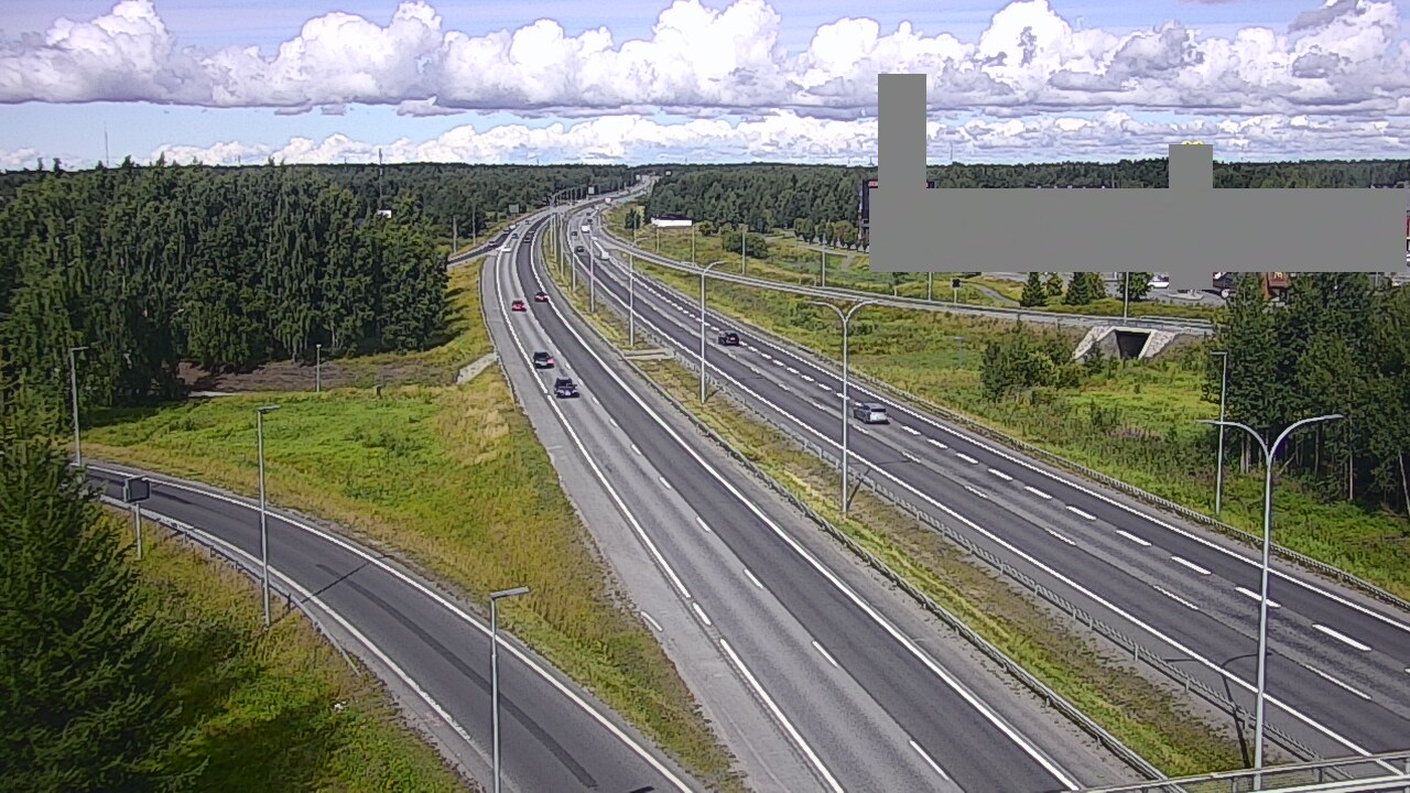 Weather Camera Image Road 4 Oulu, Kaakkuri, Oulu, Pohjois-Pohjanmaa