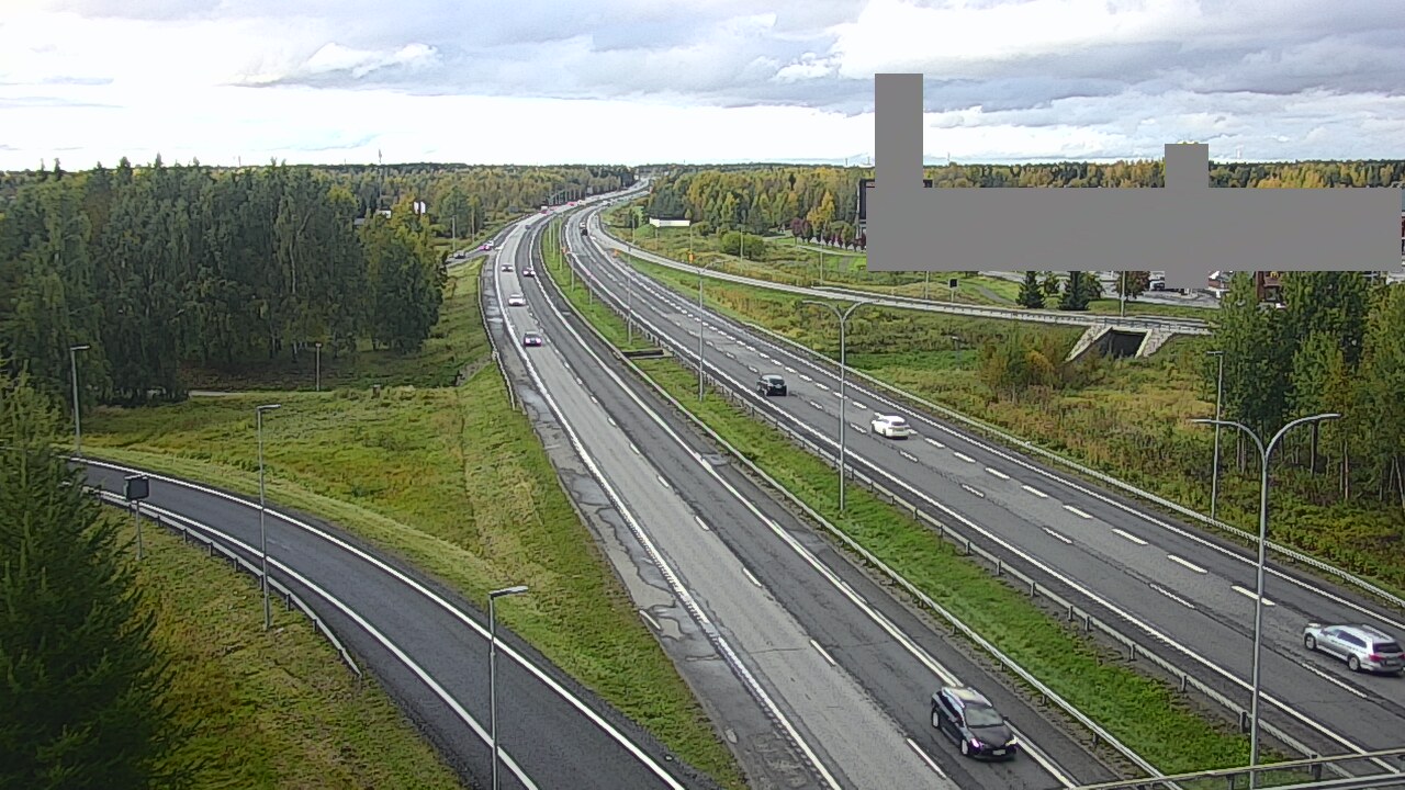 Weather Camera Image Väg 4 Uleåborg, Kaakkuri, Oulu, Pohjois-Pohjanmaa