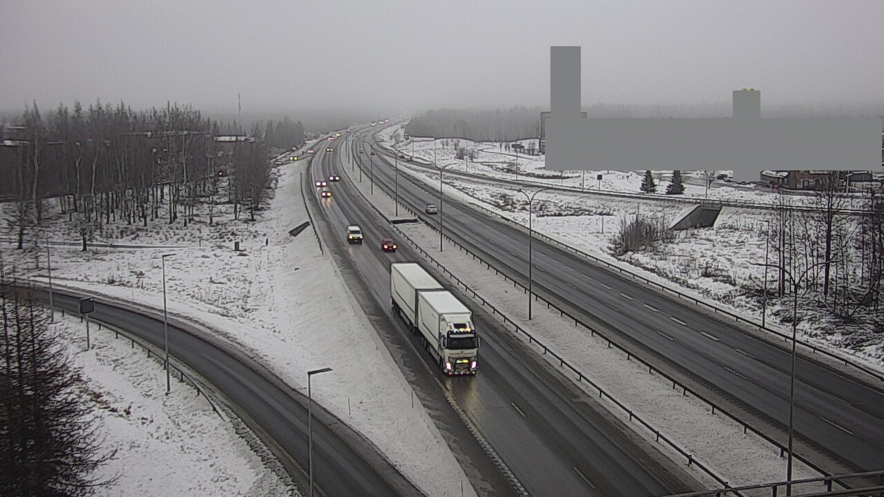 Weather Camera Image Väg 4 Uleåborg, Kaakkuri, Oulu, Pohjois-Pohjanmaa