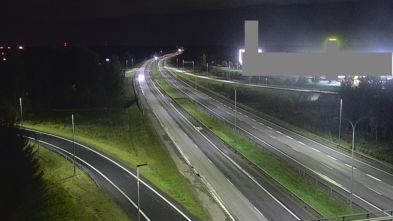 Weather Camera Image Väg 4 Uleåborg, Kaakkuri, Oulu, Pohjois-Pohjanmaa