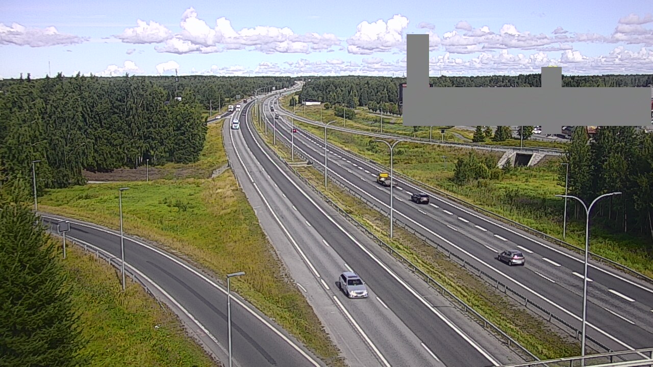 Weather Camera Image Road 4 Oulu, Kaakkuri, Oulu, Pohjois-Pohjanmaa