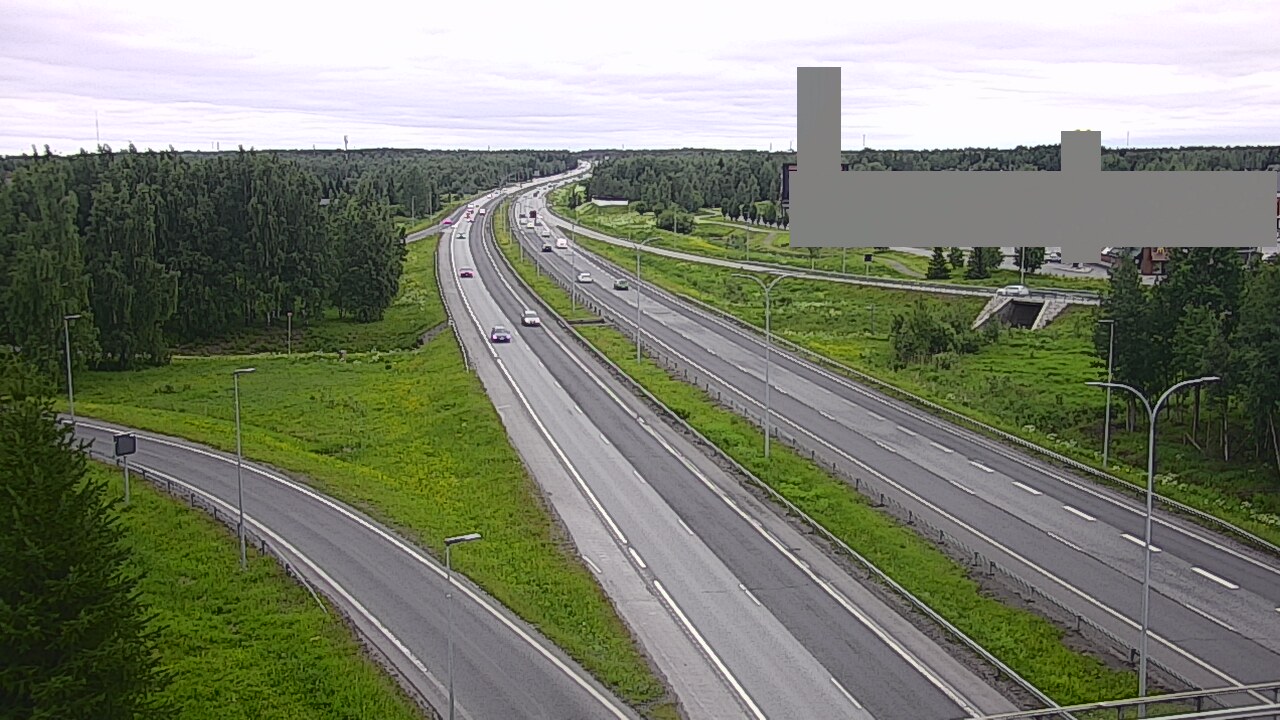 Weather Camera Image Väg 4 Uleåborg, Kaakkuri, Oulu, Pohjois-Pohjanmaa