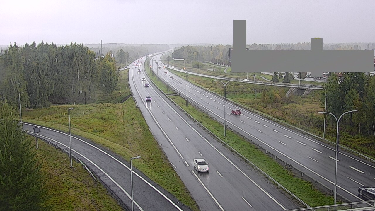 Weather Camera Image Väg 4 Uleåborg, Kaakkuri, Oulu, Pohjois-Pohjanmaa