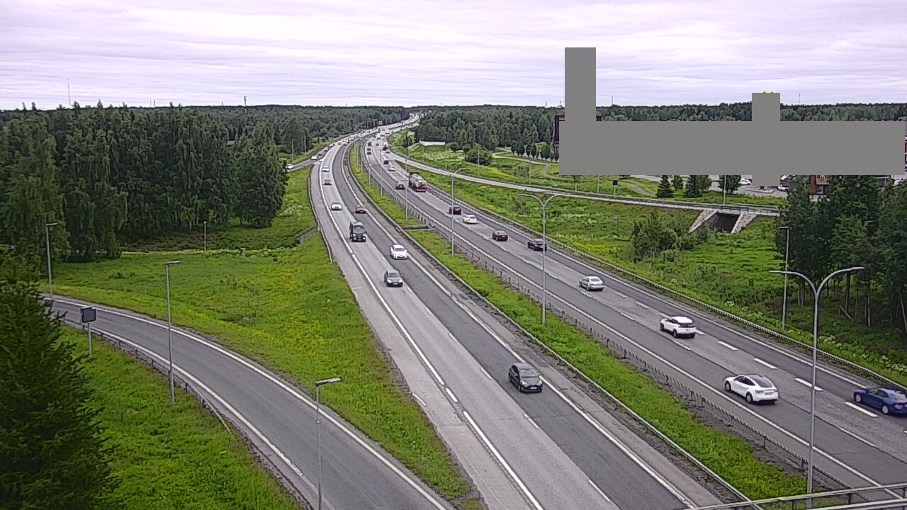 Weather Camera Image Väg 4 Uleåborg, Kaakkuri, Oulu, Pohjois-Pohjanmaa