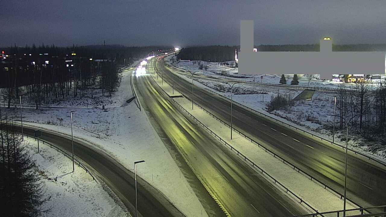 Weather Camera Image Väg 4 Uleåborg, Kaakkuri, Oulu, Pohjois-Pohjanmaa