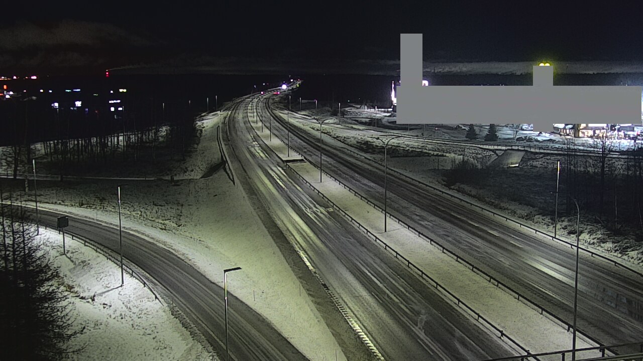 Weather Camera Image Väg 4 Uleåborg, Kaakkuri, Oulu, Pohjois-Pohjanmaa