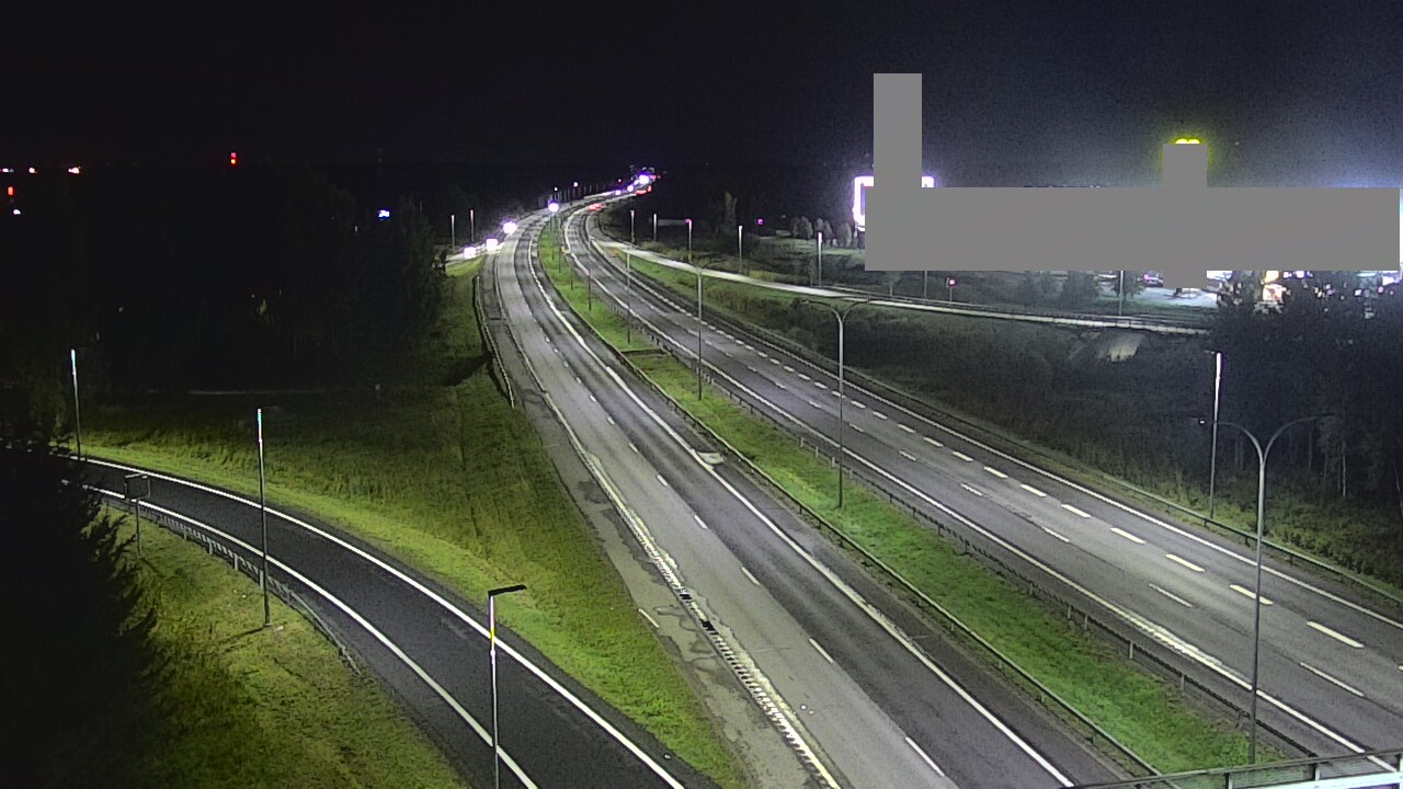 Weather Camera Image Väg 4 Uleåborg, Kaakkuri, Oulu, Pohjois-Pohjanmaa