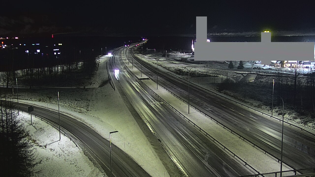 Weather Camera Image Väg 4 Uleåborg, Kaakkuri, Oulu, Pohjois-Pohjanmaa