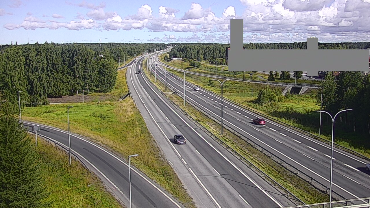 Weather Camera Image Road 4 Oulu, Kaakkuri, Oulu, Pohjois-Pohjanmaa