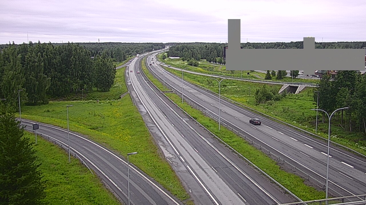 Weather Camera Image Väg 4 Uleåborg, Kaakkuri, Oulu, Pohjois-Pohjanmaa