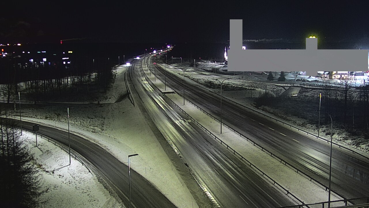 Weather Camera Image Väg 4 Uleåborg, Kaakkuri, Oulu, Pohjois-Pohjanmaa