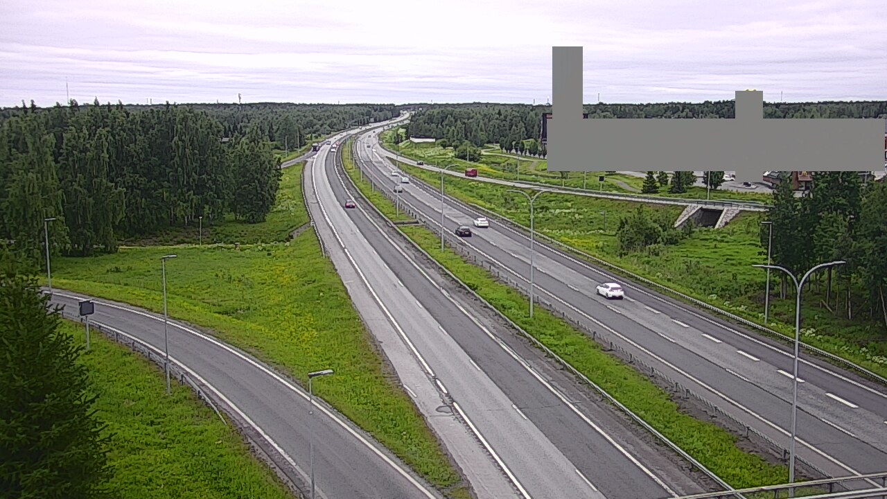 Weather Camera Image Väg 4 Uleåborg, Kaakkuri, Oulu, Pohjois-Pohjanmaa