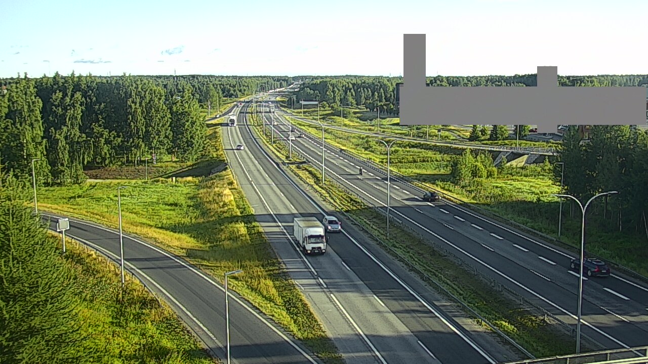 Weather Camera Image Road 4 Oulu, Kaakkuri, Oulu, Pohjois-Pohjanmaa