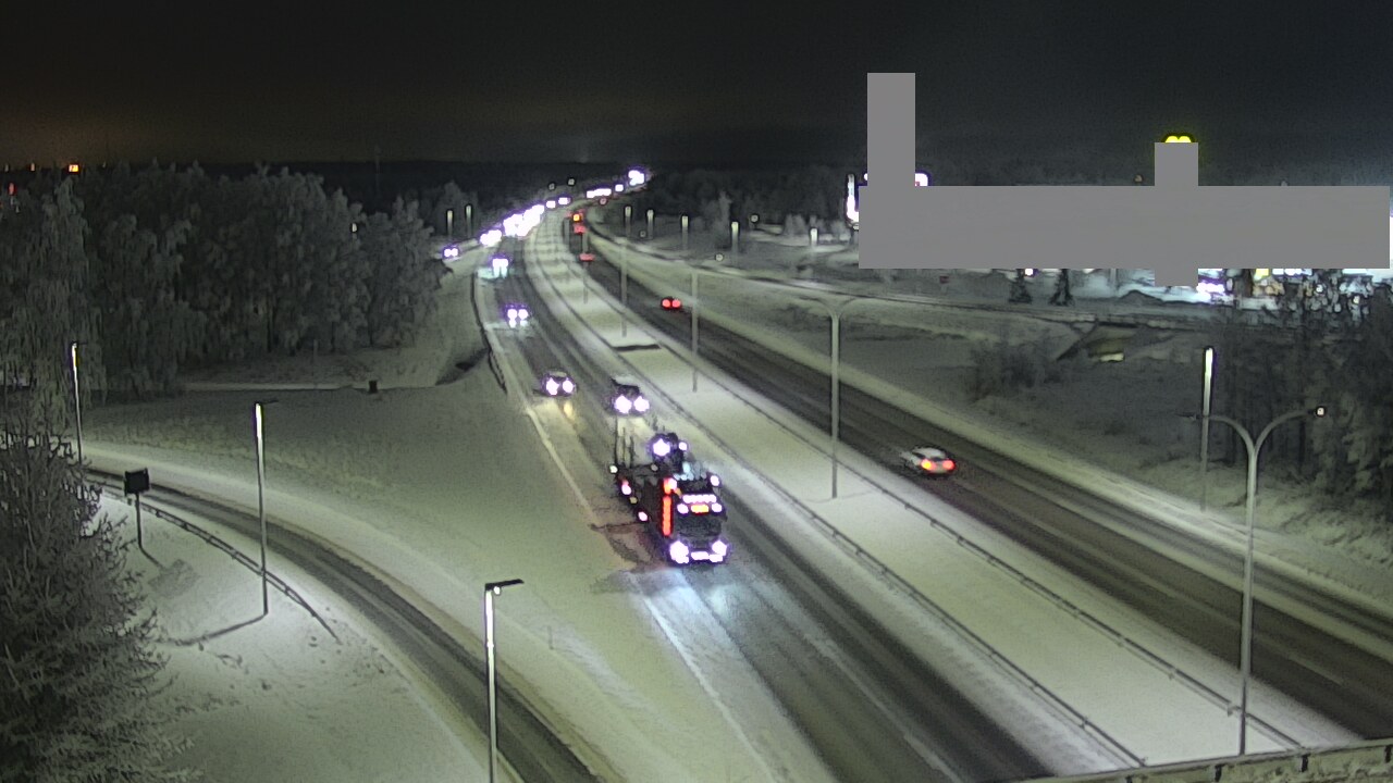 Weather Camera Image Road 4 Oulu, Kaakkuri, Oulu, Pohjois-Pohjanmaa