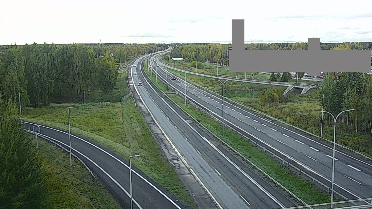 Weather Camera Image Väg 4 Uleåborg, Kaakkuri, Oulu, Pohjois-Pohjanmaa