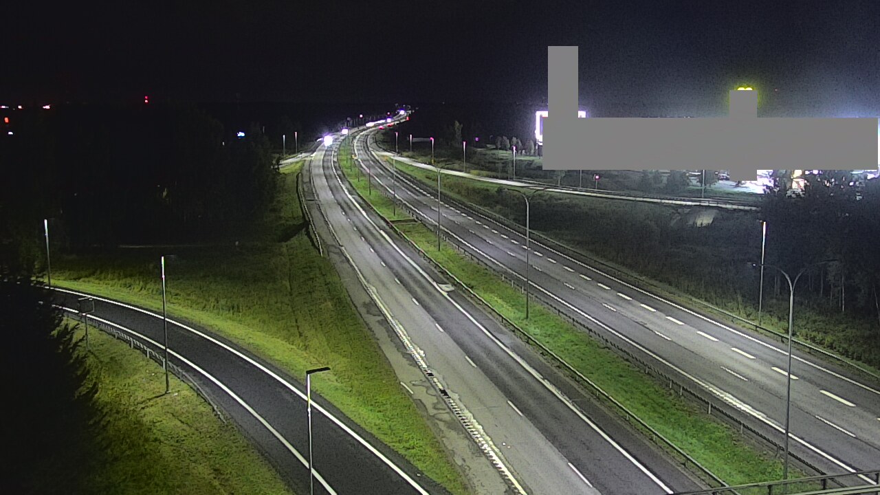 Weather Camera Image Väg 4 Uleåborg, Kaakkuri, Oulu, Pohjois-Pohjanmaa