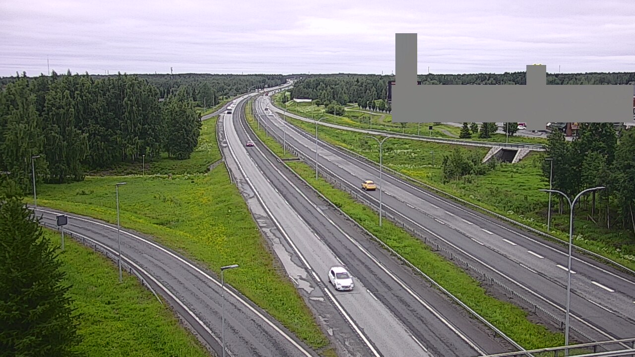 Weather Camera Image Väg 4 Uleåborg, Kaakkuri, Oulu, Pohjois-Pohjanmaa