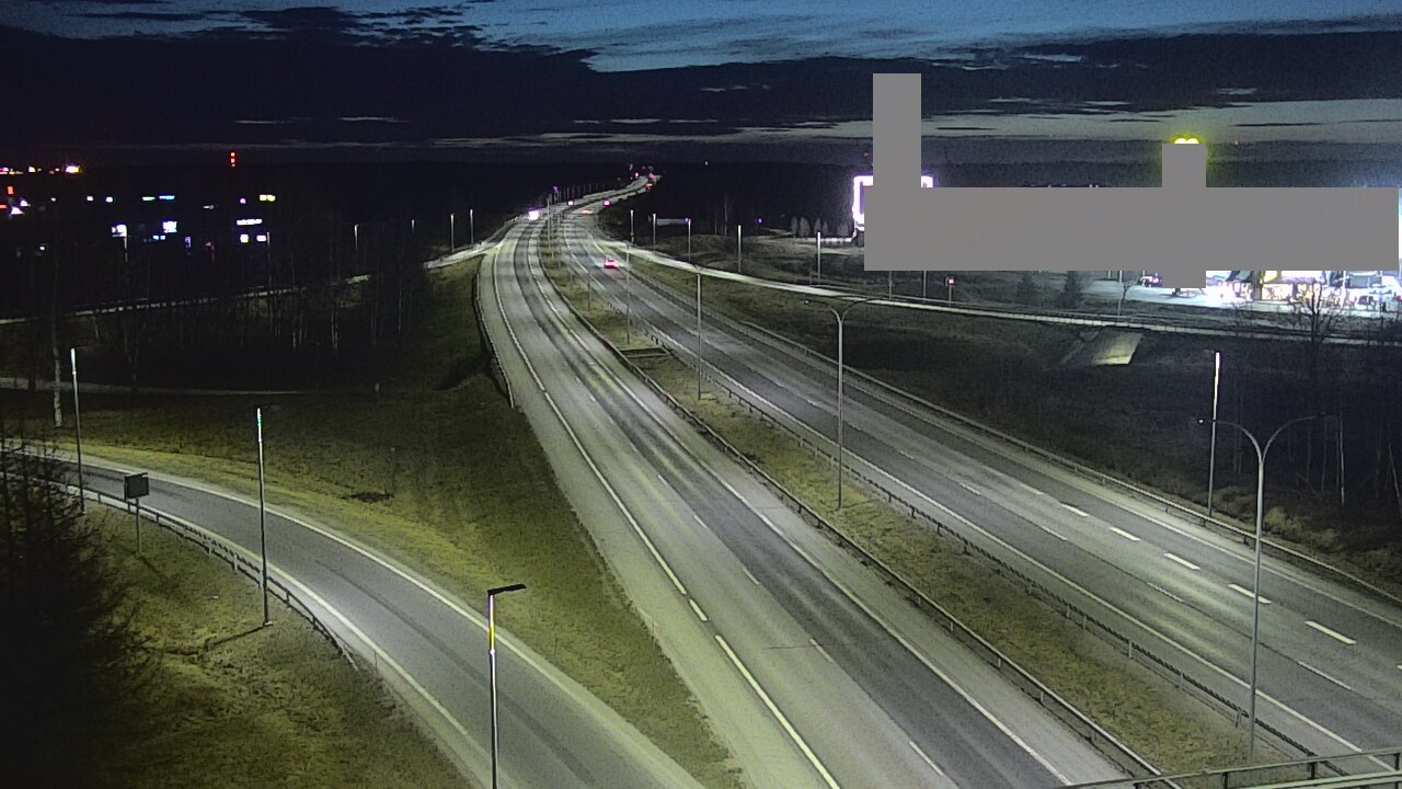 Weather Camera Image Road 4 Oulu, Kaakkuri, Oulu, Pohjois-Pohjanmaa