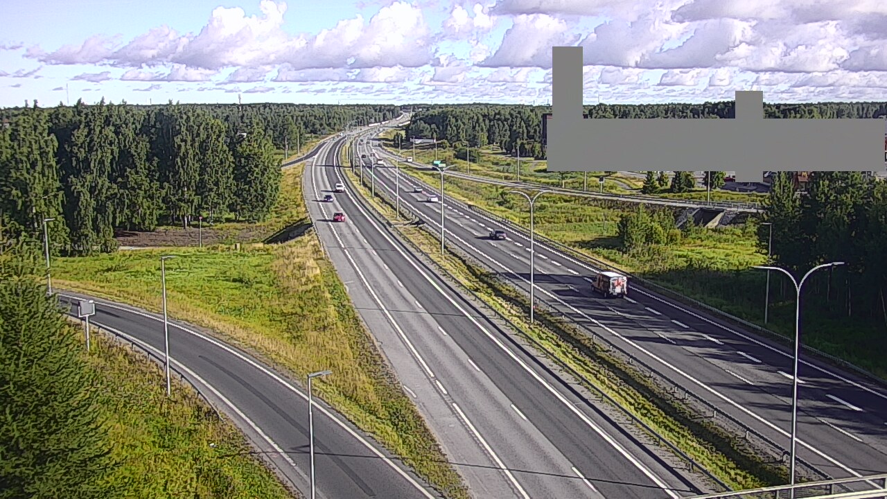 Weather Camera Image Road 4 Oulu, Kaakkuri, Oulu, Pohjois-Pohjanmaa