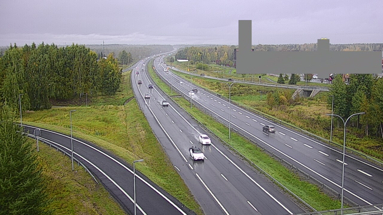 Weather Camera Image Väg 4 Uleåborg, Kaakkuri, Oulu, Pohjois-Pohjanmaa