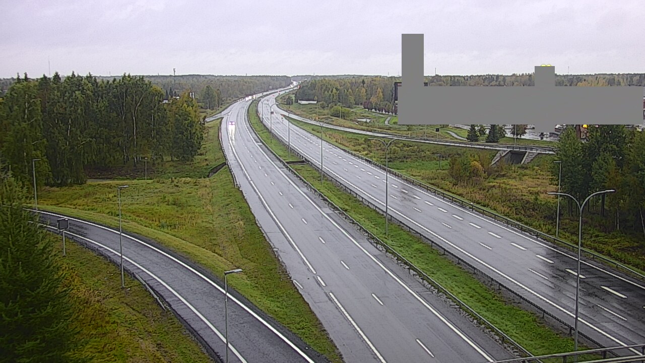 Weather Camera Image Väg 4 Uleåborg, Kaakkuri, Oulu, Pohjois-Pohjanmaa