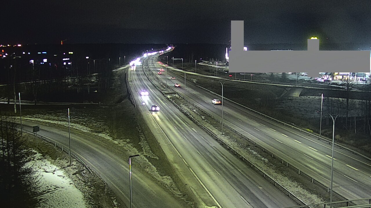 Weather Camera Image Road 4 Oulu, Kaakkuri, Oulu, Pohjois-Pohjanmaa