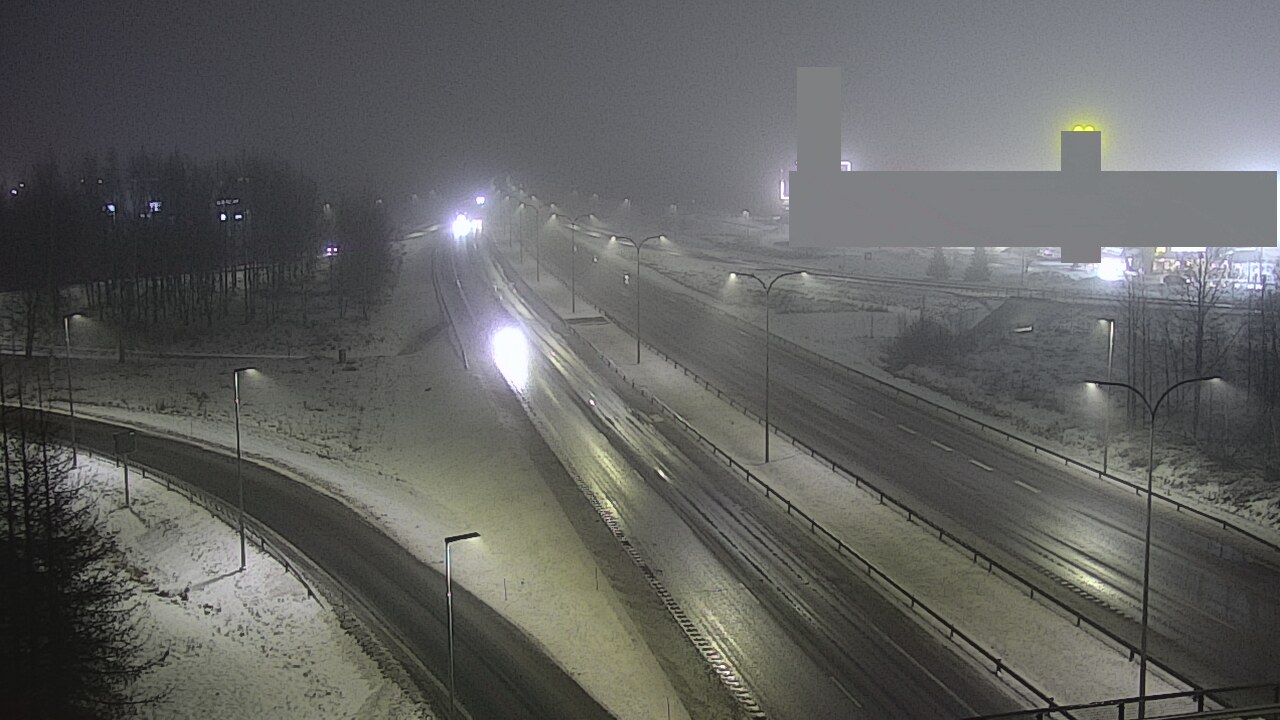 Weather Camera Image Väg 4 Uleåborg, Kaakkuri, Oulu, Pohjois-Pohjanmaa