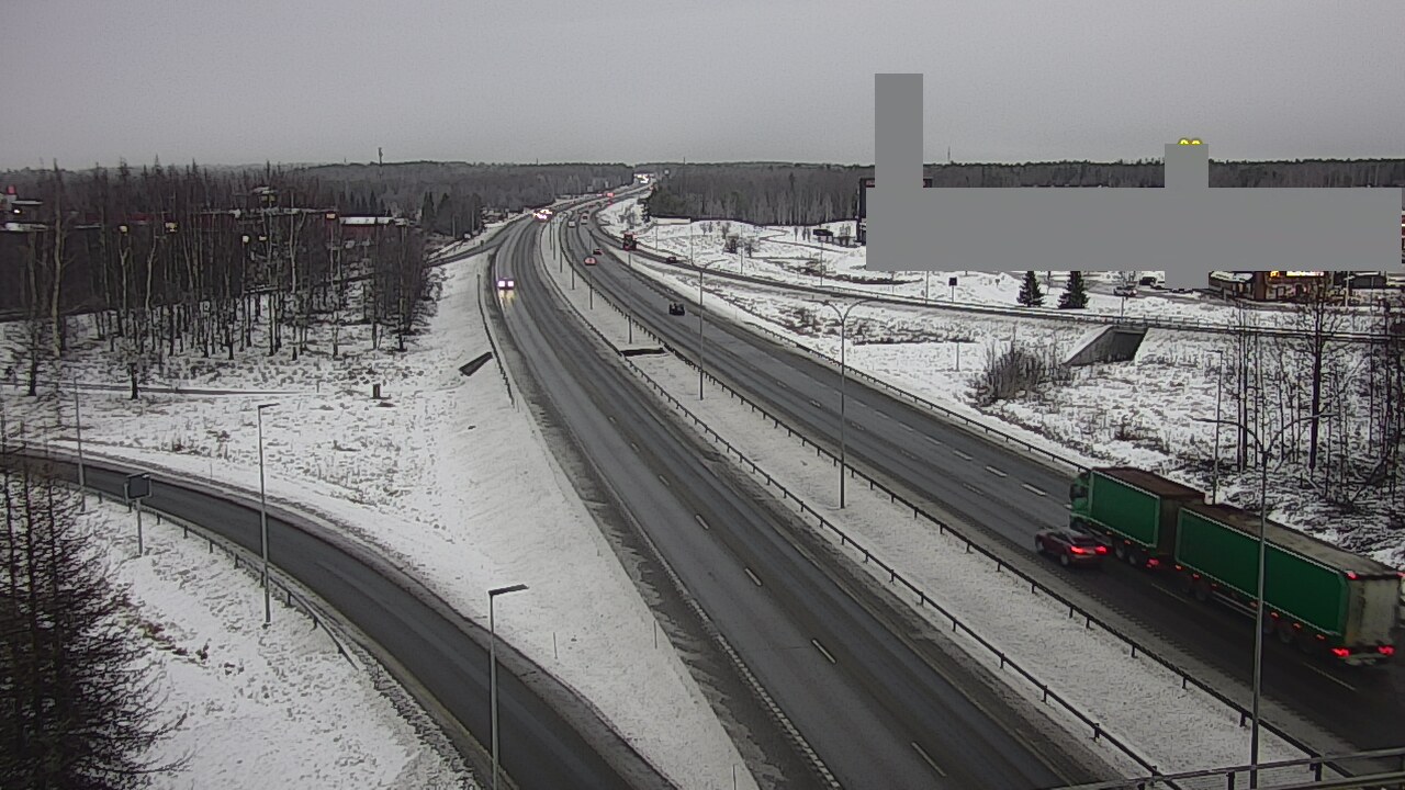 Weather Camera Image Väg 4 Uleåborg, Kaakkuri, Oulu, Pohjois-Pohjanmaa