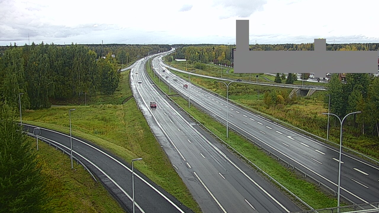 Weather Camera Image Väg 4 Uleåborg, Kaakkuri, Oulu, Pohjois-Pohjanmaa