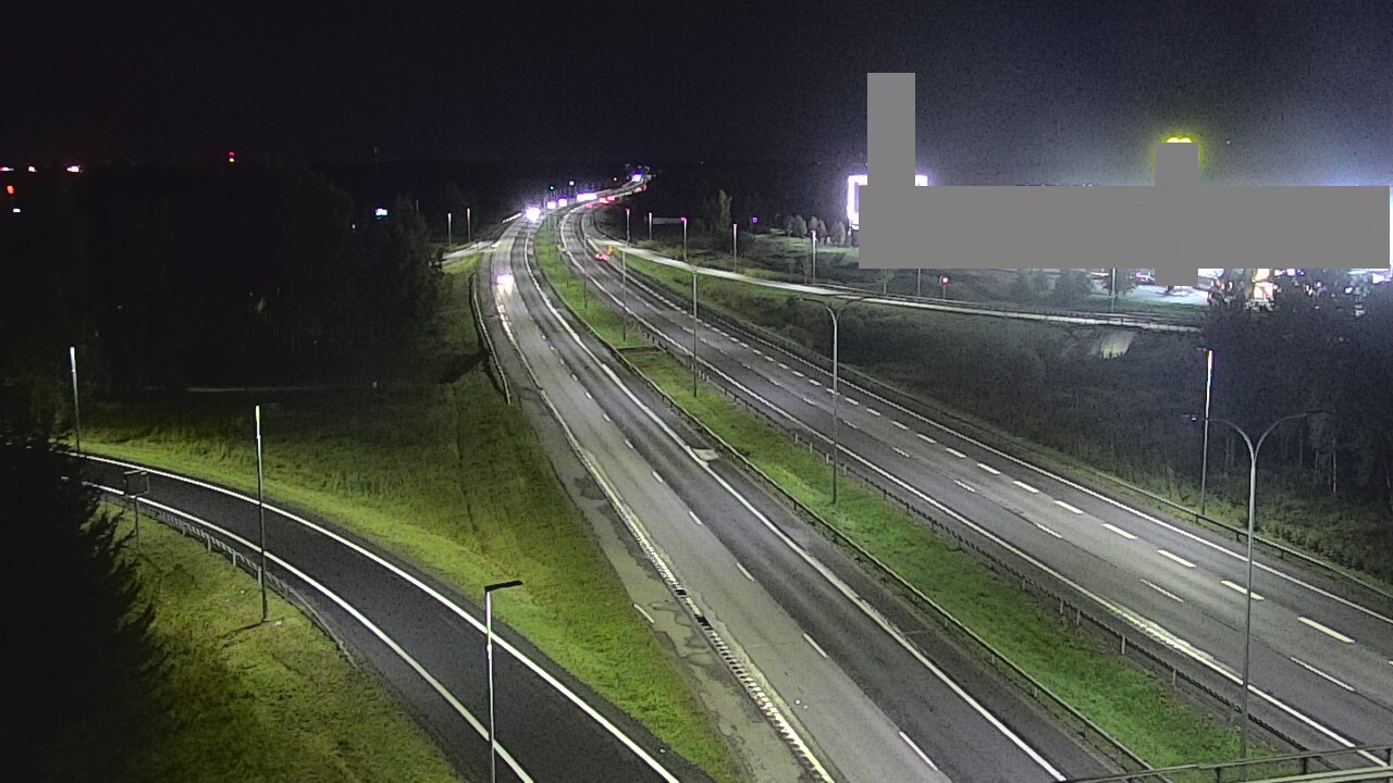 Weather Camera Image Väg 4 Uleåborg, Kaakkuri, Oulu, Pohjois-Pohjanmaa
