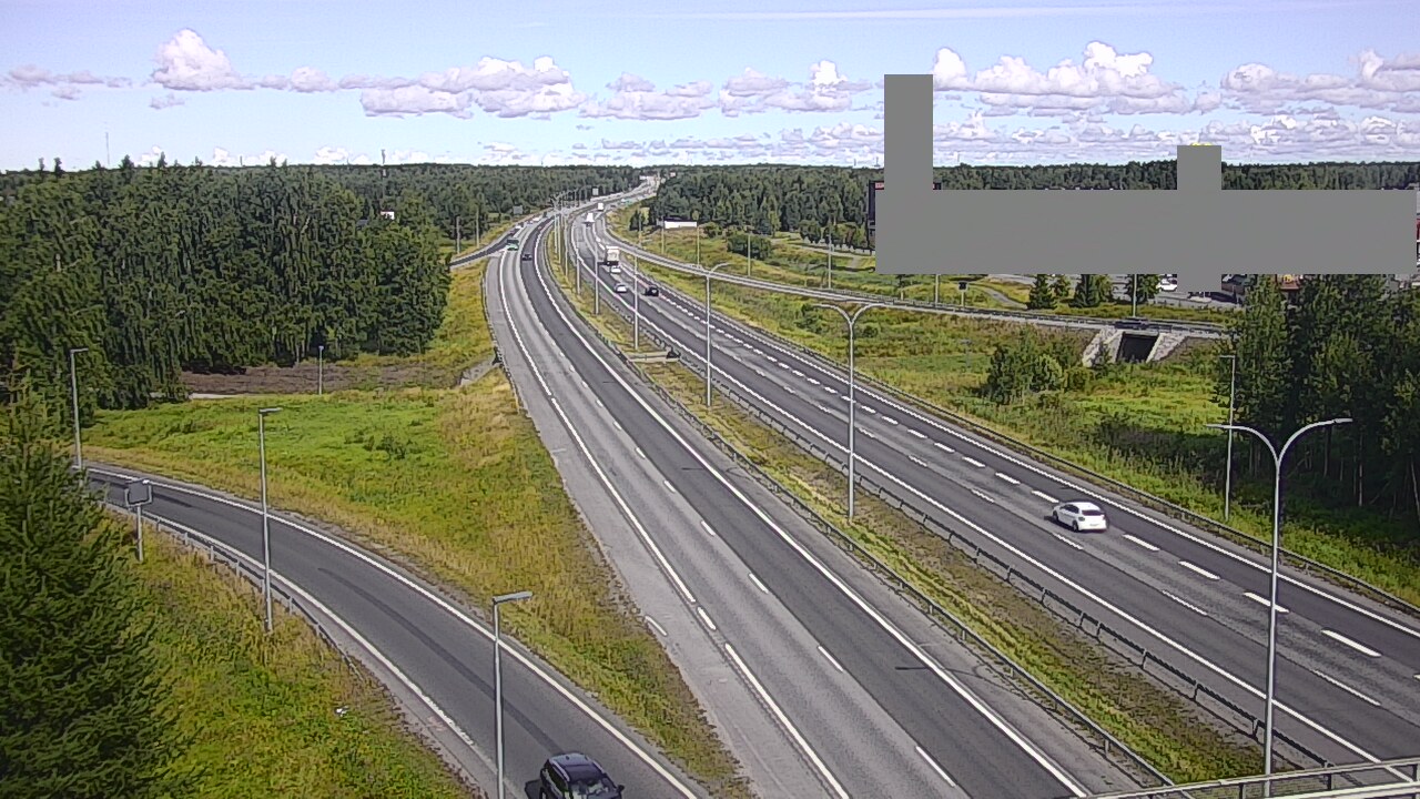 Weather Camera Image Road 4 Oulu, Kaakkuri, Oulu, Pohjois-Pohjanmaa