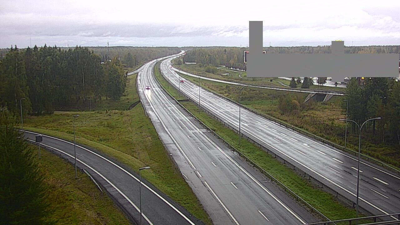 Weather Camera Image Väg 4 Uleåborg, Kaakkuri, Oulu, Pohjois-Pohjanmaa
