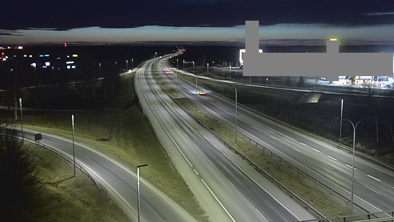 Weather Camera Image Road 4 Oulu, Kaakkuri, Oulu, Pohjois-Pohjanmaa
