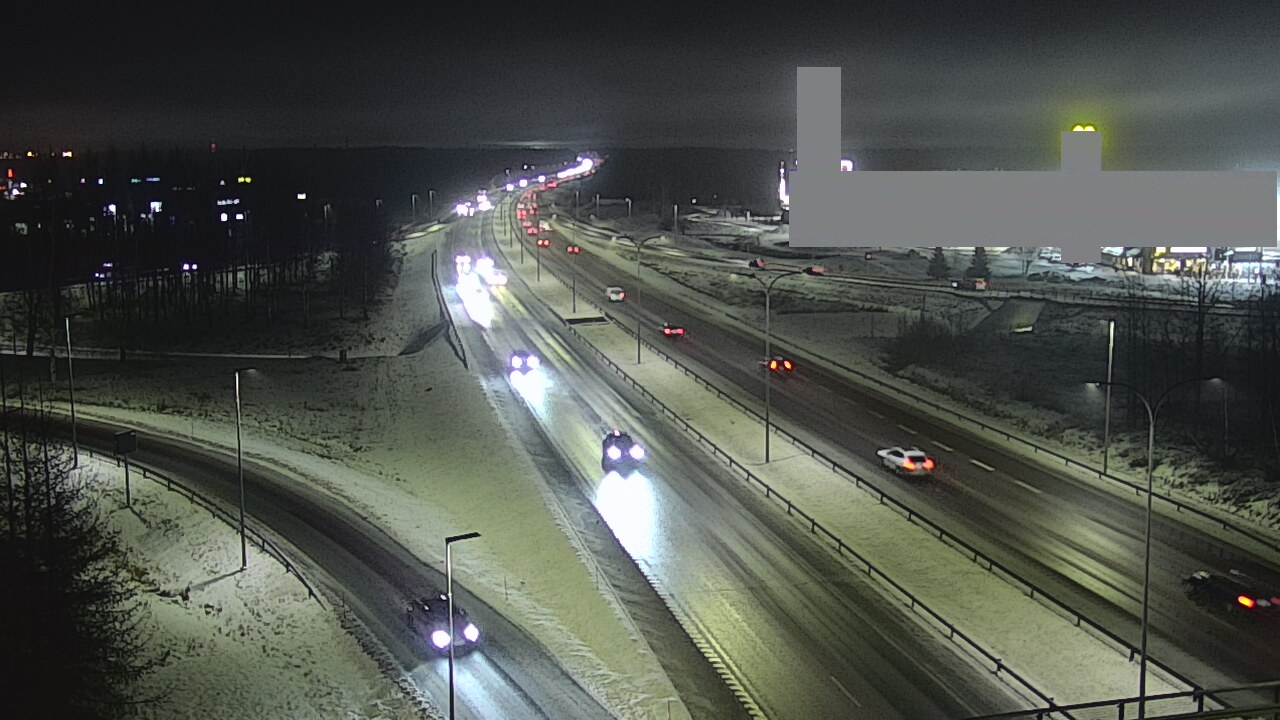 Weather Camera Image Väg 4 Uleåborg, Kaakkuri, Oulu, Pohjois-Pohjanmaa