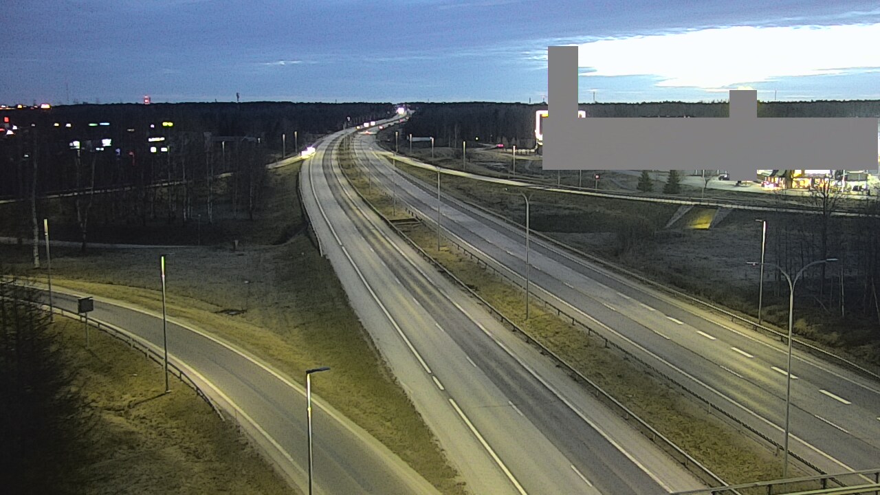 Weather Camera Image Road 4 Oulu, Kaakkuri, Oulu, Pohjois-Pohjanmaa