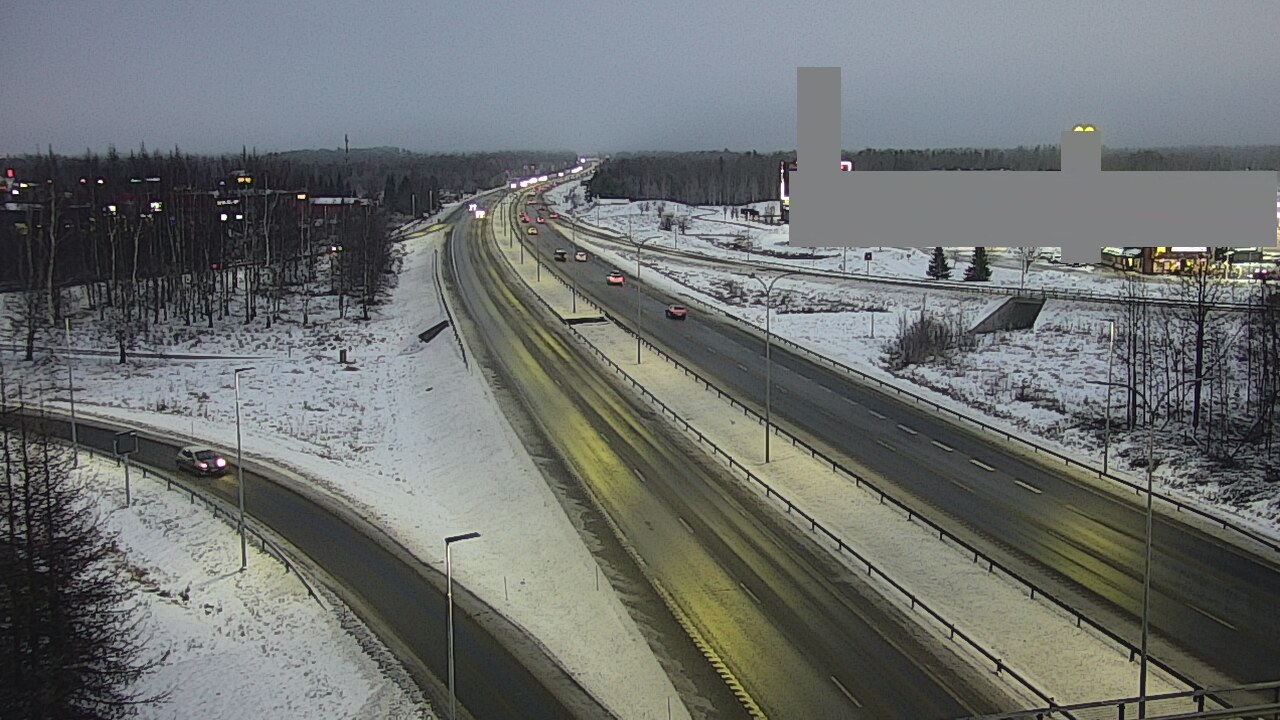 Weather Camera Image Väg 4 Uleåborg, Kaakkuri, Oulu, Pohjois-Pohjanmaa