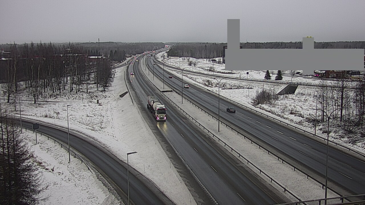 Weather Camera Image Väg 4 Uleåborg, Kaakkuri, Oulu, Pohjois-Pohjanmaa