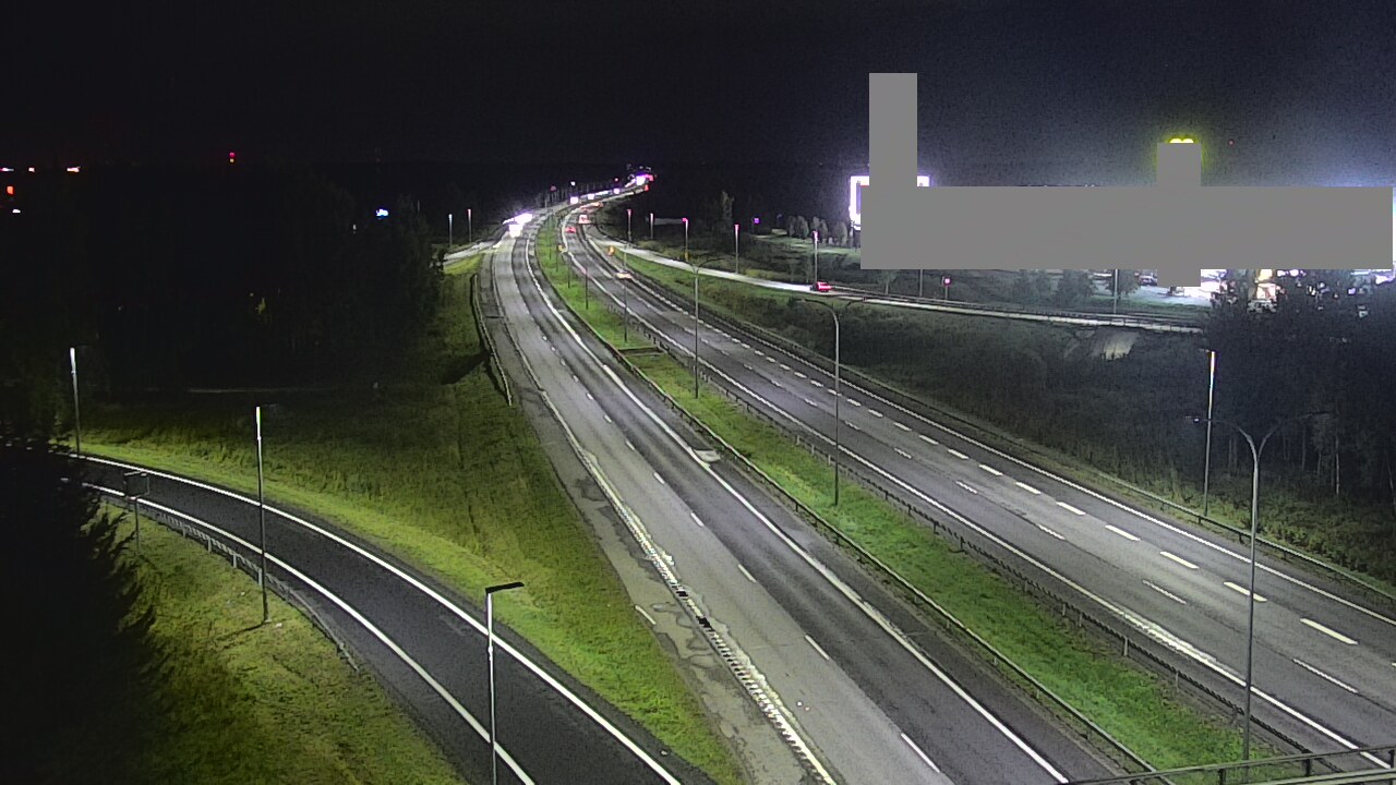 Weather Camera Image Väg 4 Uleåborg, Kaakkuri, Oulu, Pohjois-Pohjanmaa