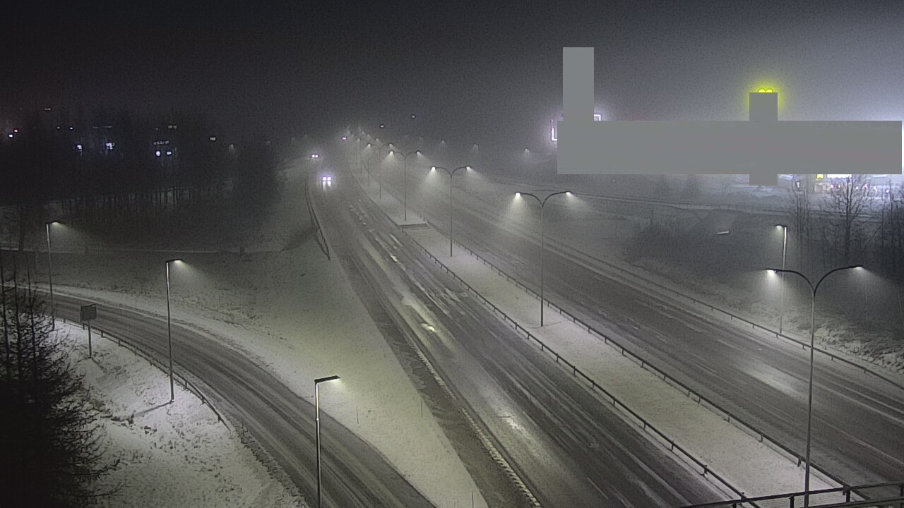 Weather Camera Image Väg 4 Uleåborg, Kaakkuri, Oulu, Pohjois-Pohjanmaa