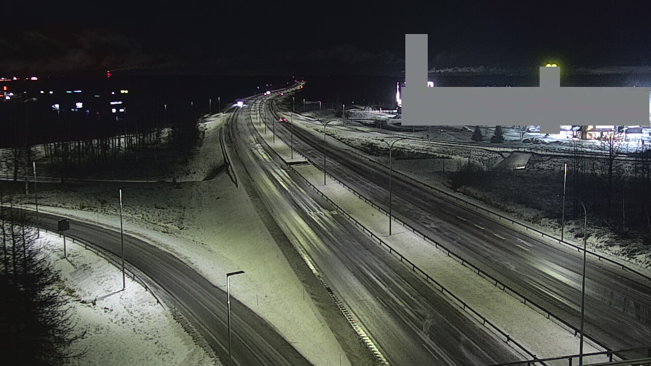 Weather Camera Image Väg 4 Uleåborg, Kaakkuri, Oulu, Pohjois-Pohjanmaa