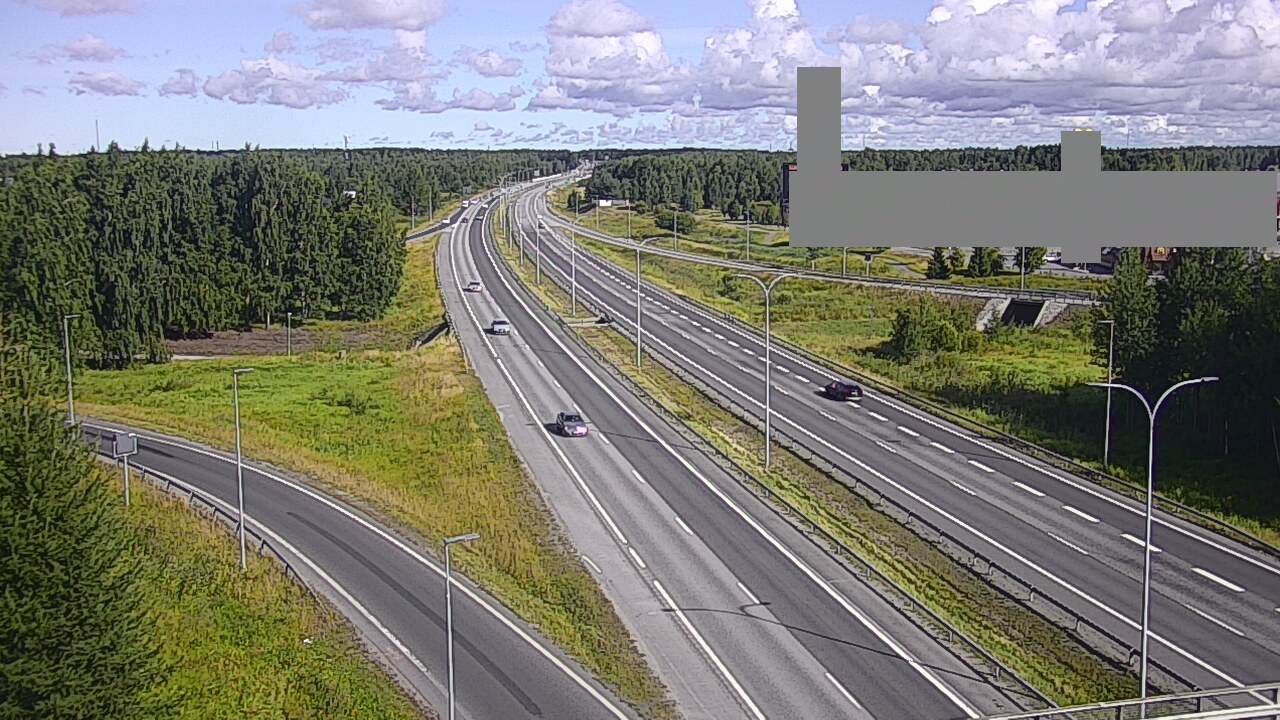 Weather Camera Image Road 4 Oulu, Kaakkuri, Oulu, Pohjois-Pohjanmaa