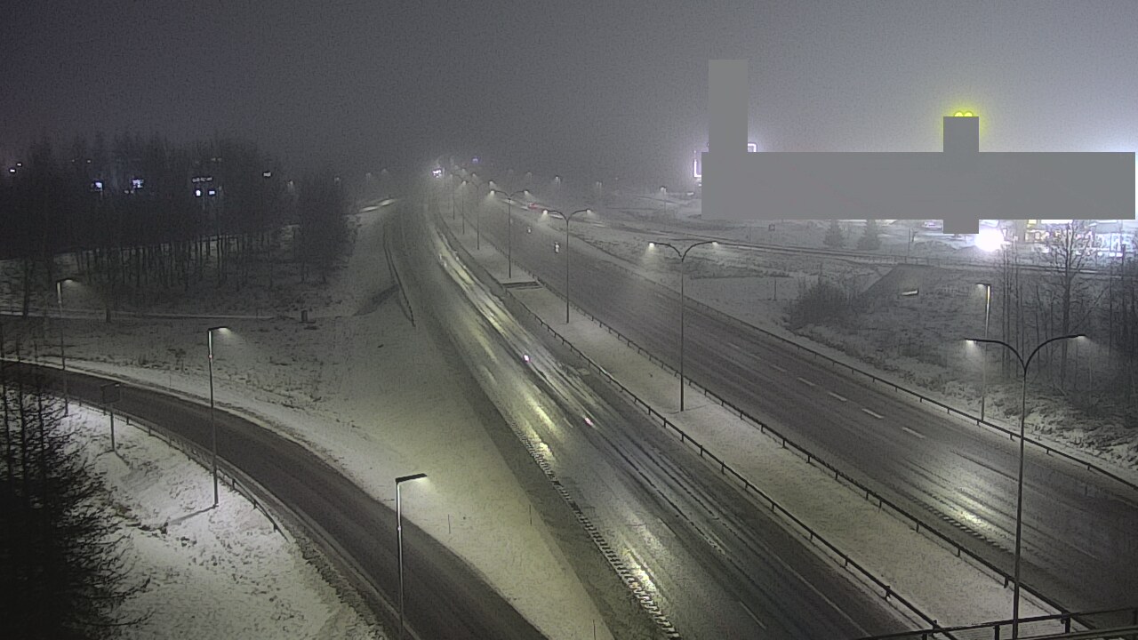 Weather Camera Image Väg 4 Uleåborg, Kaakkuri, Oulu, Pohjois-Pohjanmaa